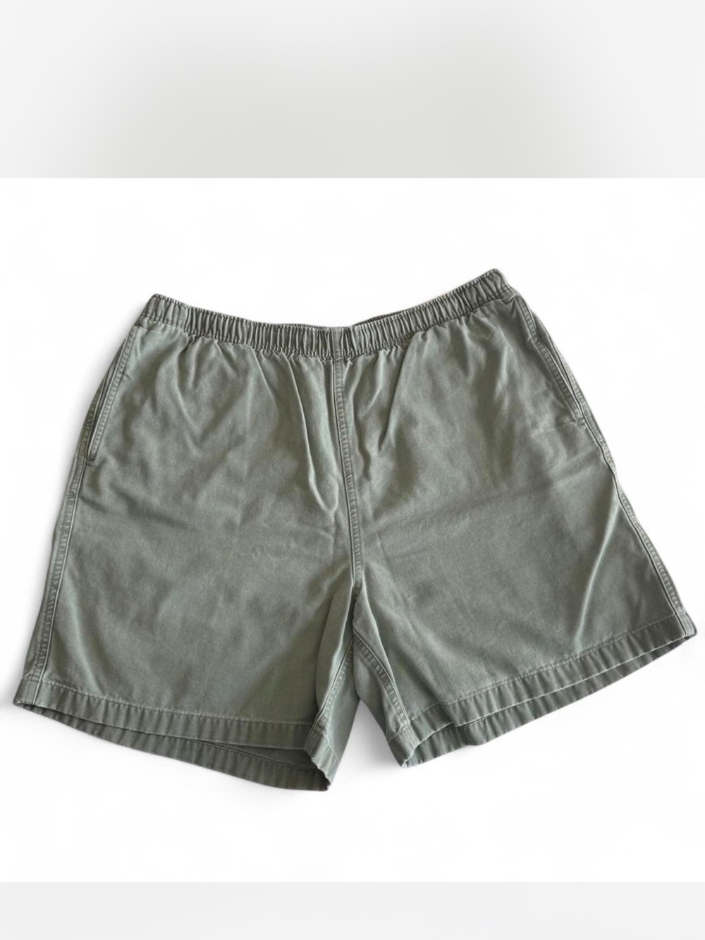 Lands' End Olive Green Athletic Pull-On Shorts